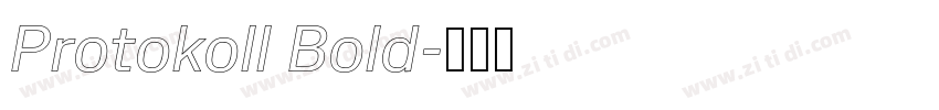 Protokoll Bold字体转换